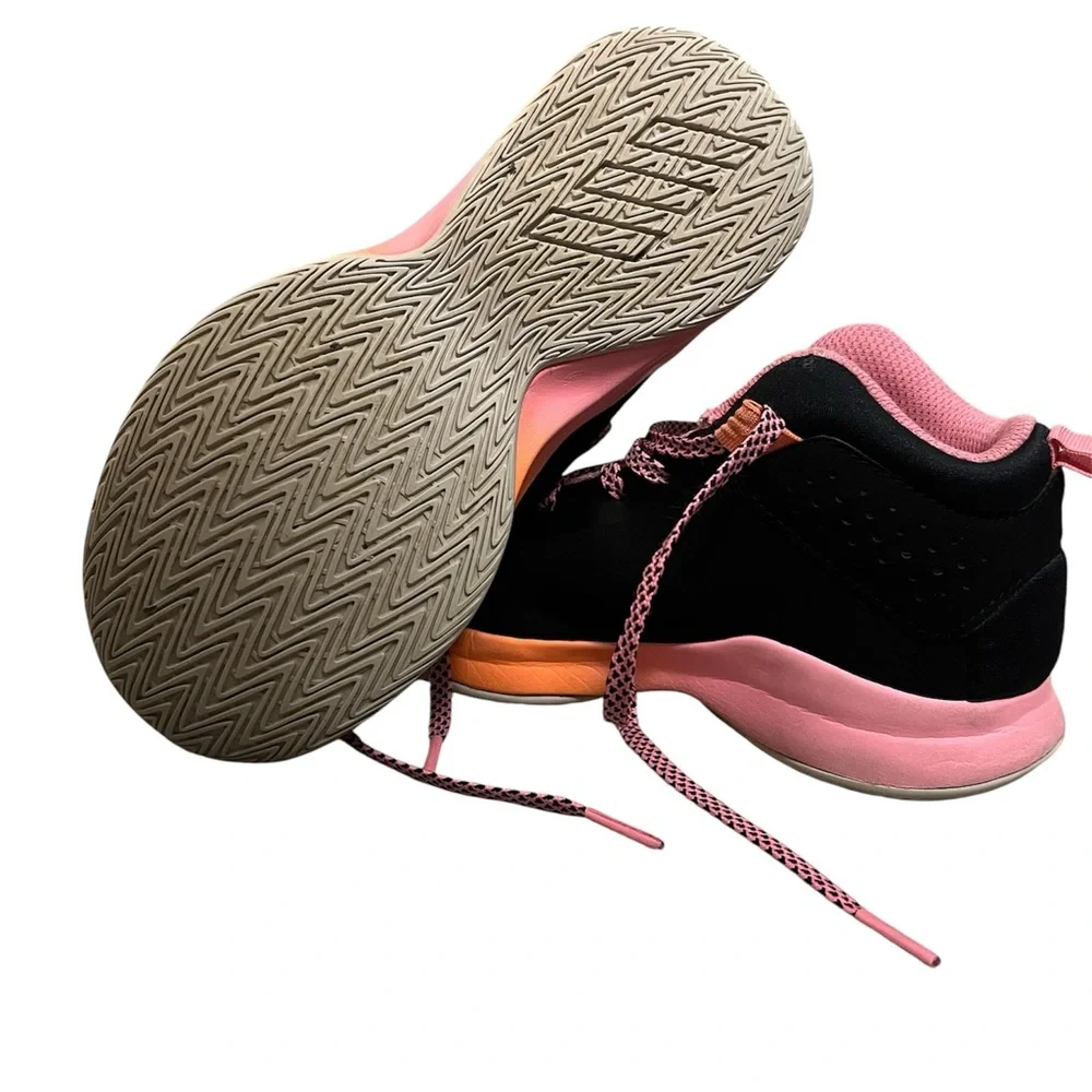Adidas youth size 3 Shoes - Black, Pink, and Orange - Picture 9 of 10